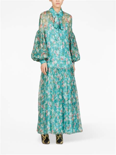 gucci floral prints|gucci maxi dress floral.